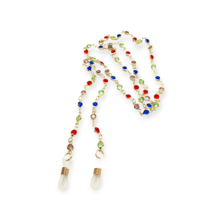 glasschain metallic colorful beads1